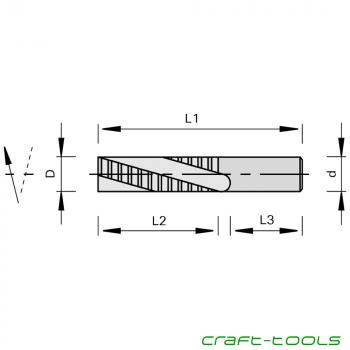 Stehle 50811408 2265-1 Schruppfräser VHW- Zeichnung